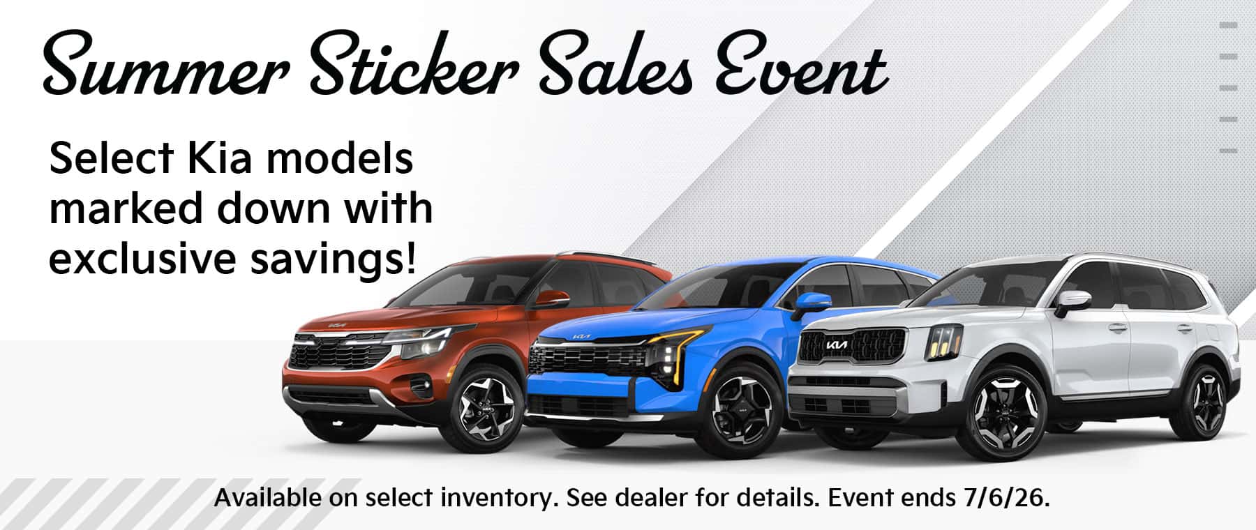 Summer Sales Event at West Herr Kia